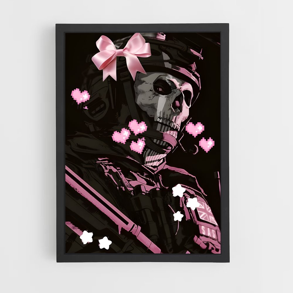 Poster Pink Skull Brigade – affiche Call of Duty (vue 2)